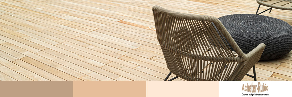 terrasse en bois mélèze