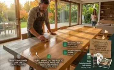 Table en bois massif : comment obtenir un toucher soyeux